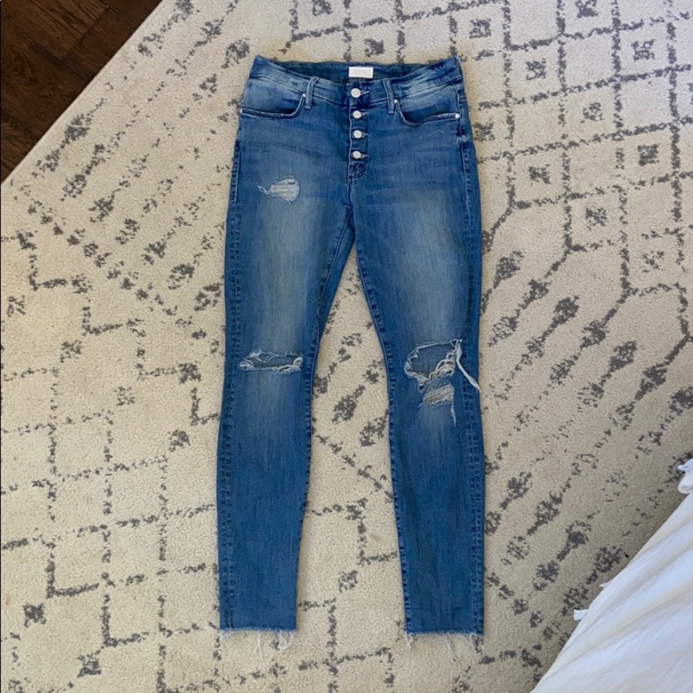 Mother The Pixie Fray Jeans - Size 26